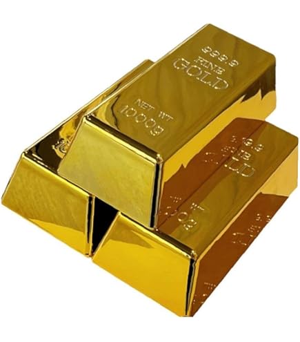Amazon.co.jp: 金の延べ棒レプリカ 中 金塊 レプリカ ゴールド